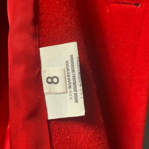 Raffinati vintage Virgin wool red winter coat - Picture 11 of 13